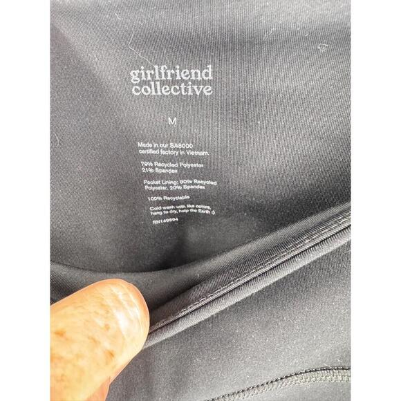 Girlfriend Collective Black High Waisted Full Length‎ Womens Leggings Medium - Picture 3 of 6